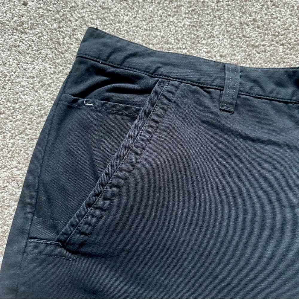 Quiksilver Edition Black Twill Cotton Shorts Men's Size 40 Summer Surfer Skater
